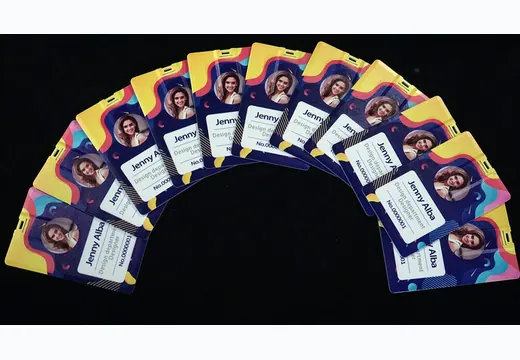 Employee ID Card Printing UV printing sample