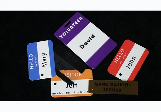 Name Tag Printing UV printing sample