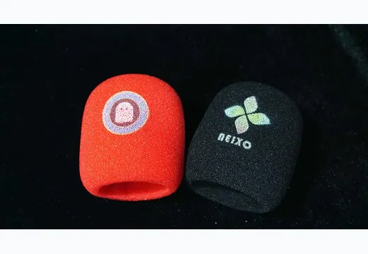 Microphone Foam Cover Printing UV printing sample